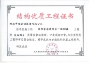 戀湖家園濱湖區(qū)3#樓武漢市建筑結(jié)構(gòu)優(yōu)質(zhì)工程